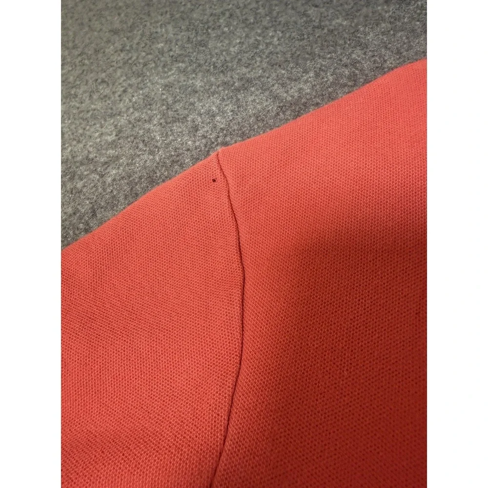 Chaps Men's Custom Fit Short Sleeve Polo‎ Shirt Coral Red Size XL